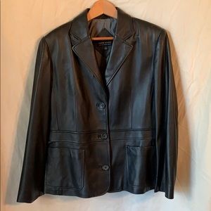 Black Lamb Skin Leather Jacket